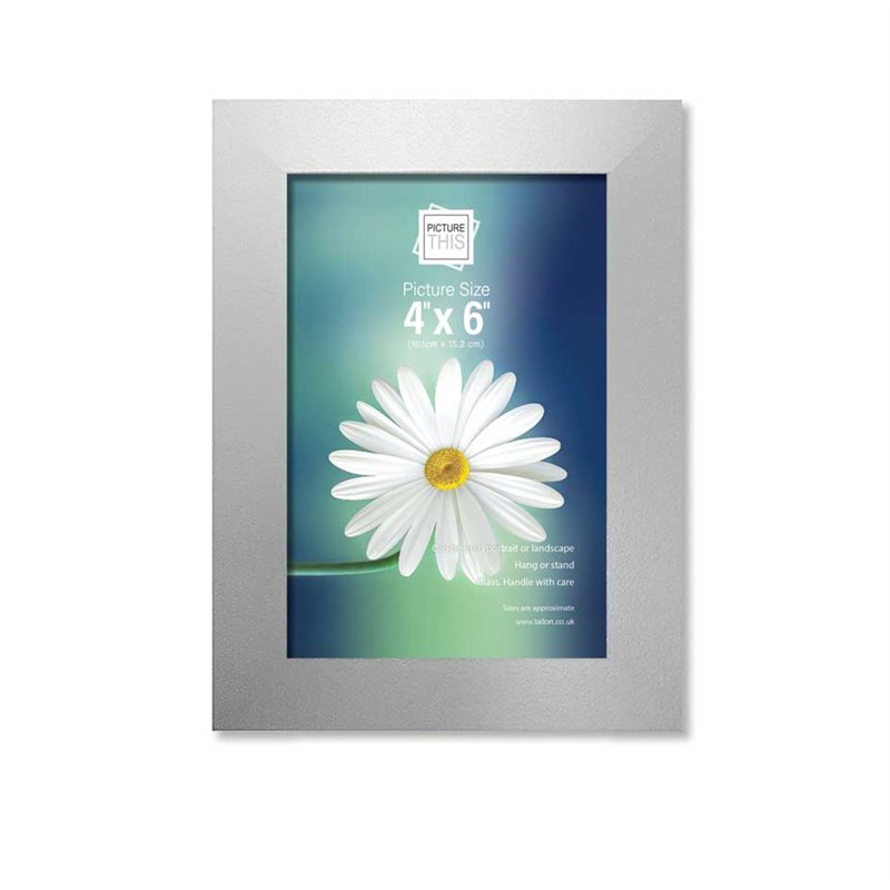 4x6in SILVER BASIC PHOTO FRAMES