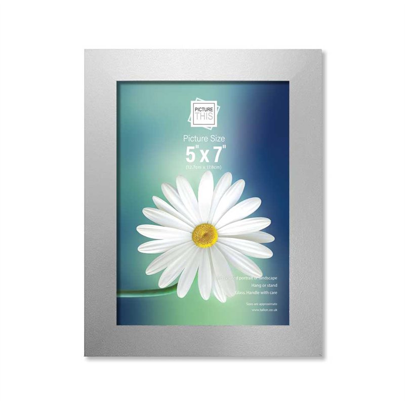 5x7in SILVER BASIC PHOTO FRAMES
