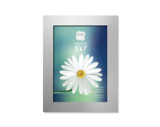5x7in SILVER BASIC PHOTO FRAMES