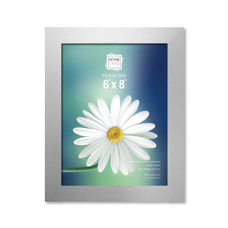 6x8in SILVER BASIC PHOTO FRAMES