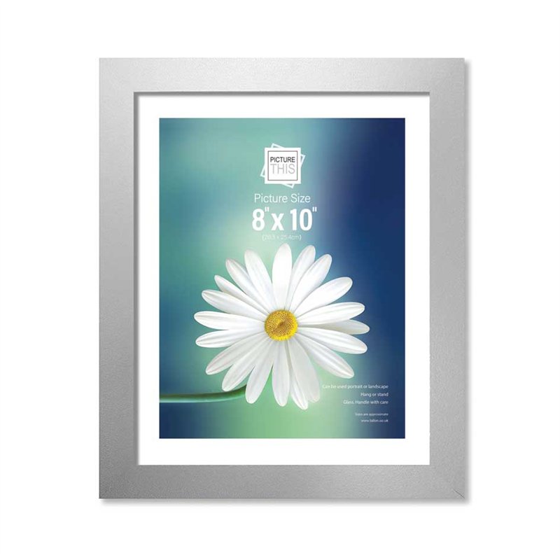 8x10in SILVER BASIC PHOTO FRAMES