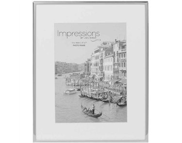 5x7in SILVERPLATED PHOTO FRAME WHITE BORDER