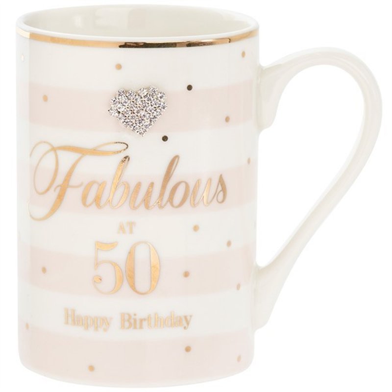 MAD DOTS 50TH BIRTHDAY MUG