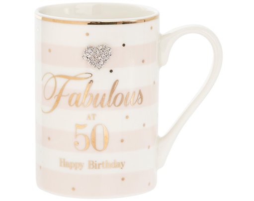MAD DOTS 50TH BIRTHDAY MUG