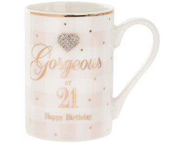 MAD DOTS 21ST BIRTHDAY MUG