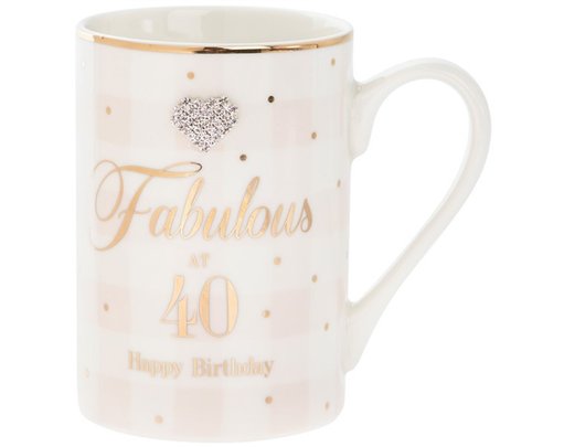 MAD DOTS 40TH BIRTHDAY MUG