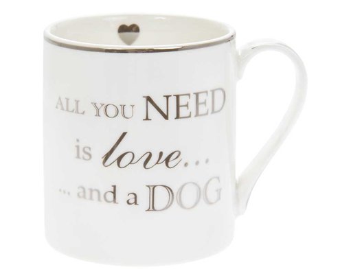 LOVE AND A DOG MUG