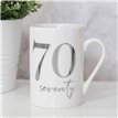 70TH BONE CHINA WITH SILVER FOIL