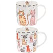 2ASST FAITHFUL FRIENDS CAT MUG
