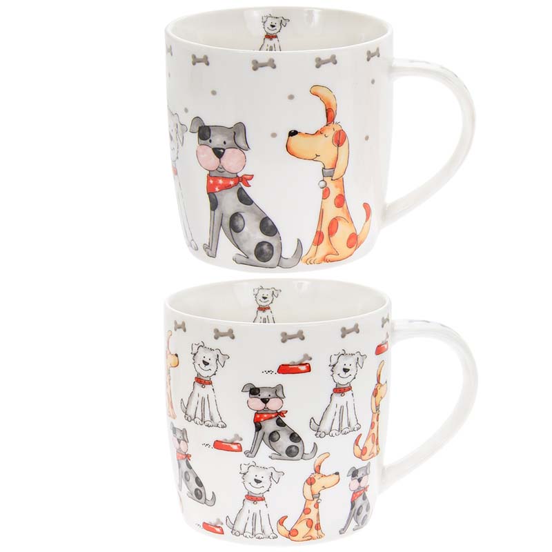 2ASST FAITHFUL FRIENDS DOG MUG