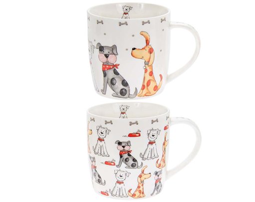 2ASST FAITHFUL FRIENDS DOG MUG