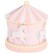 11cm PINK BABY CAROUSEL MONEY BOX