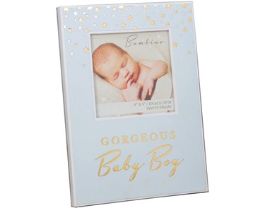 4x4in BABY BOY PAPERWRAP PHOTO FRAME
