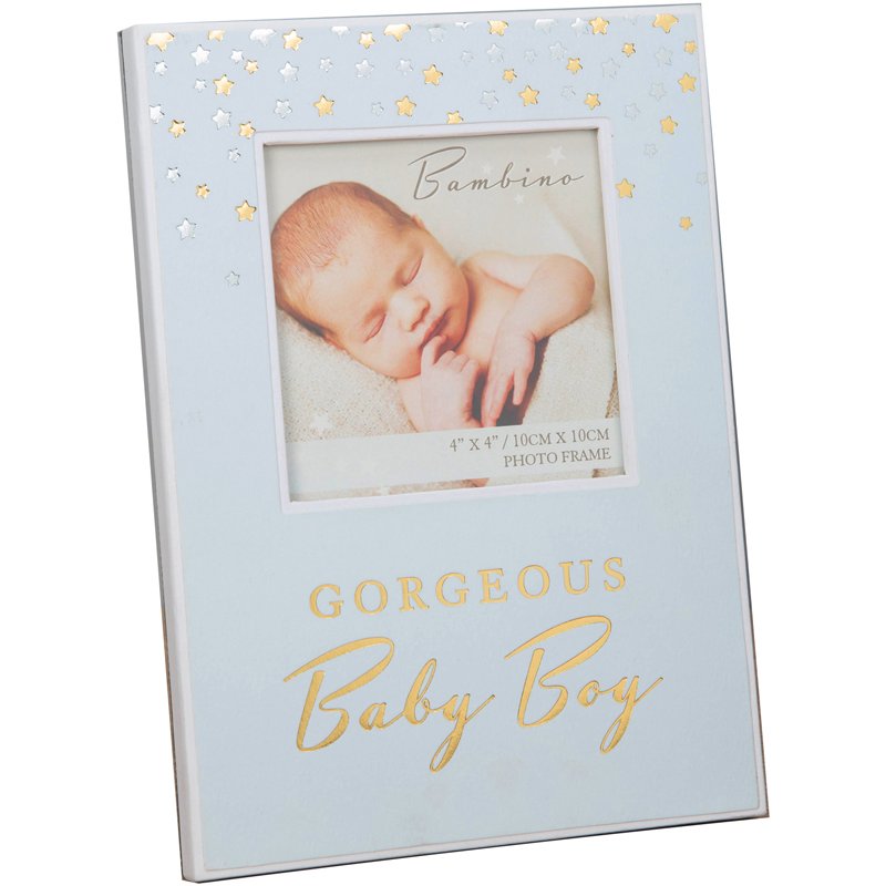 4x4in BABY BOY PAPERWRAP PHOTO FRAME