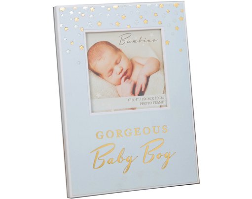 4x4in BABY BOY PAPERWRAP PHOTO FRAME