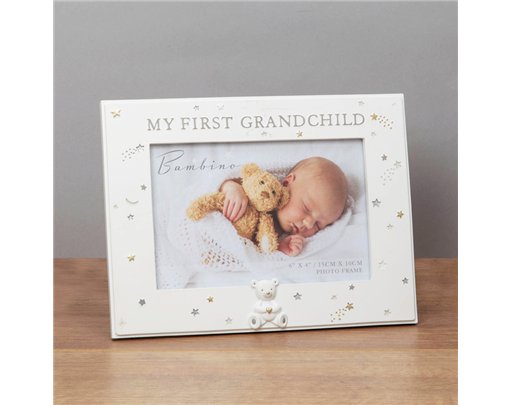 6x4in BAMBINO RESIN FIRST GRANDCHILD PHOTO FRAME
