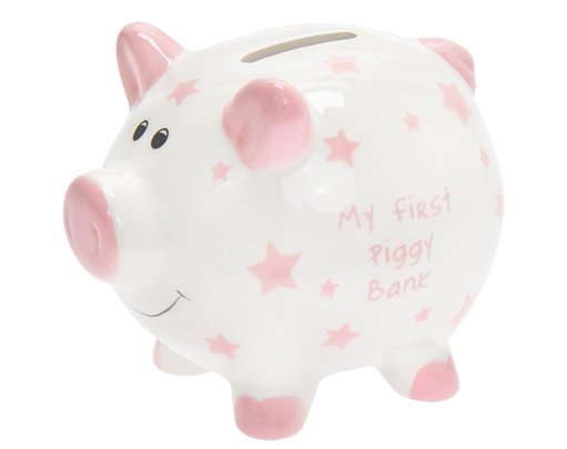 PINK MY FIRST PIGGY BANK
