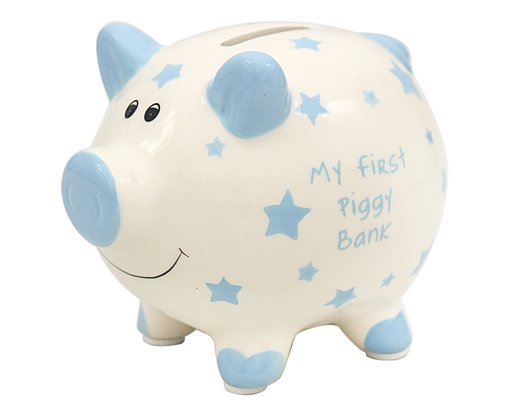 BLUE MY FIRST PIGGY BANK