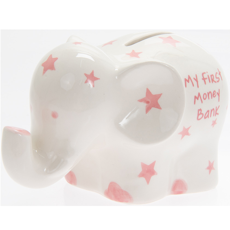MY FIRST ELEPHANT BANK PINK