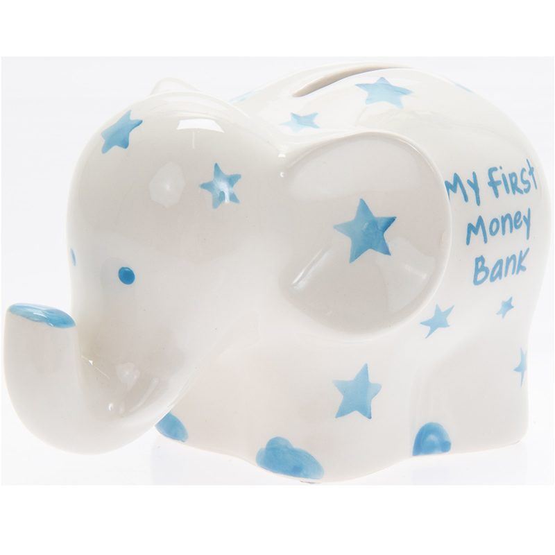 MY FIRST ELEPHANT BANK BLUE