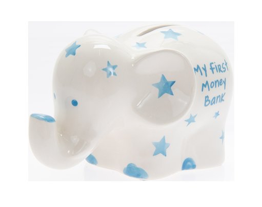 MY FIRST ELEPHANT BANK BLUE