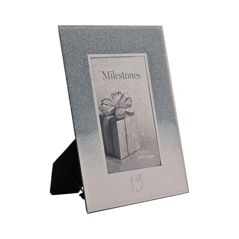 4x6in 13th GLITTER MIRROR FRAME