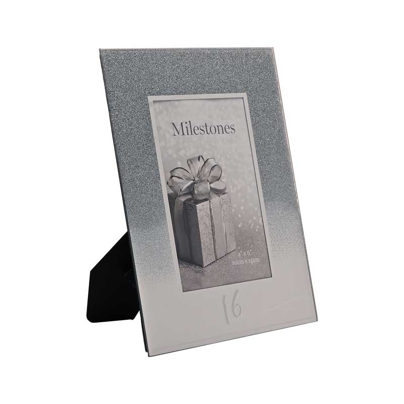 4x6in 16th GLITTER MIRROR FRAME
