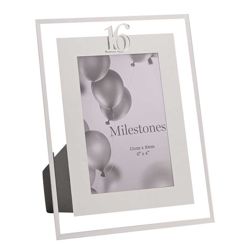 4x6in MILESTONES 16 MIRROR BORDER FRAME