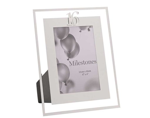 4x6in MILESTONES 16 MIRROR BORDER FRAME