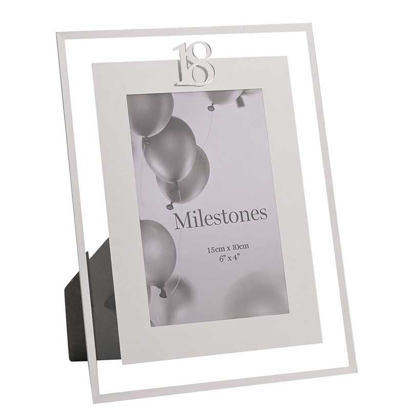 4x6in MILESTONES 18 MIRROR BORDER FRAME