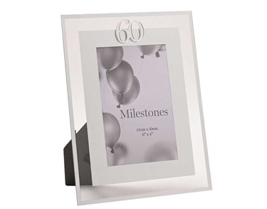 4x6in MILESTONES 60 MIRROR BORDER FRAME