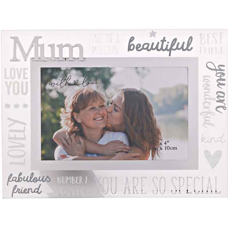 3D MUM WITH LOVE GLASS FRAME