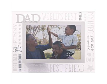 3D DAD WITH LOVE GLASS FRAME