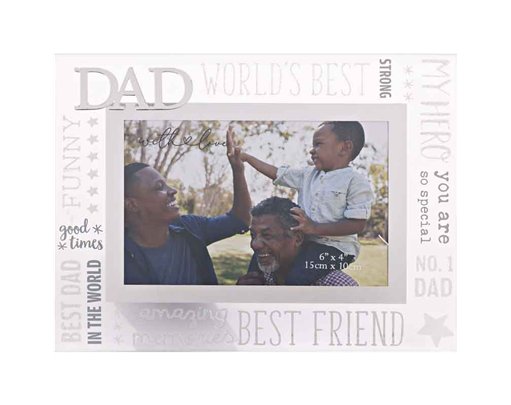 3D DAD WITH LOVE GLASS FRAME