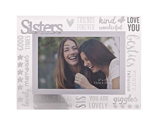 3D SISTERS WITH LOVE GLASS FRAME