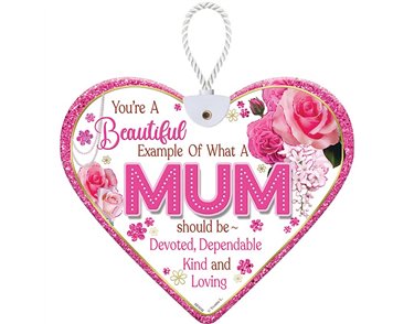 HEARTFELT BEAUTIFUL MUM CERAMIC HEART