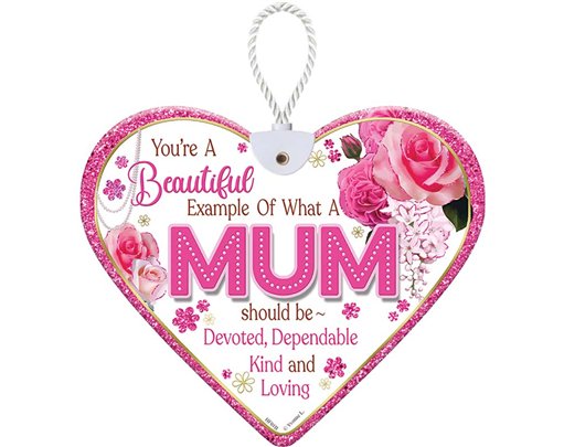 HEARTFELT BEAUTIFUL MUM CERAMIC HEART