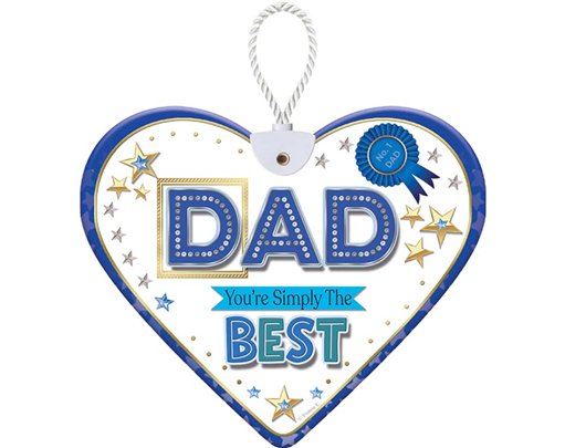 HEARTFELT DAD CERAMIC HEART