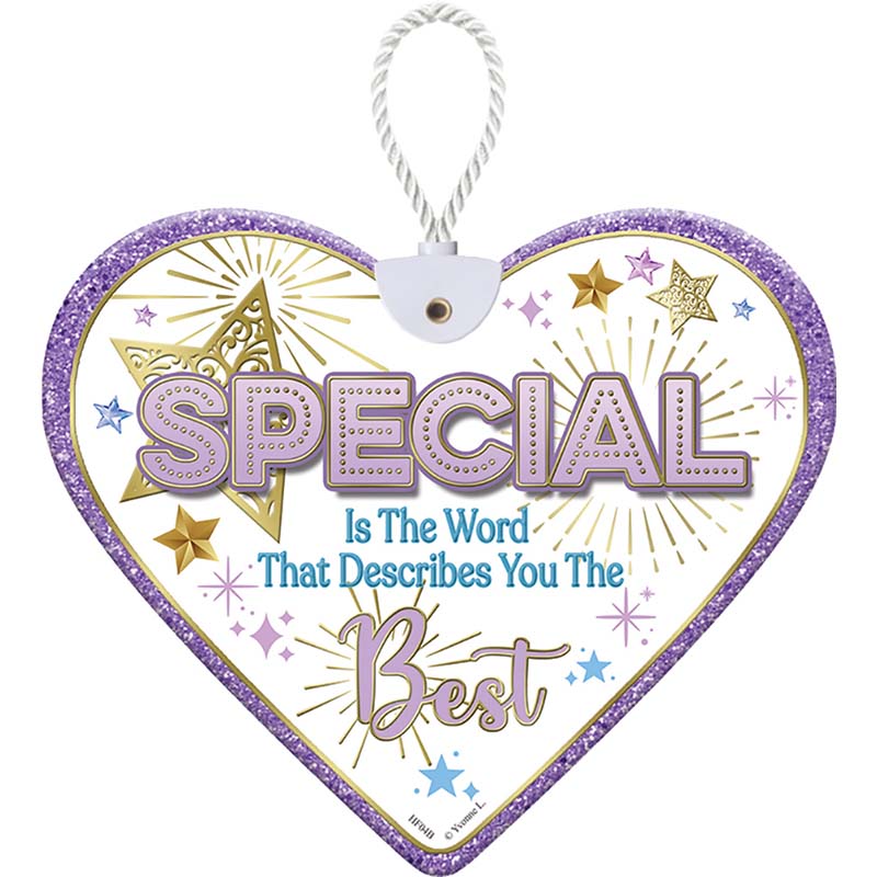 HEARTFELT SPECIAL IS THE WORD CERAMIC HEART