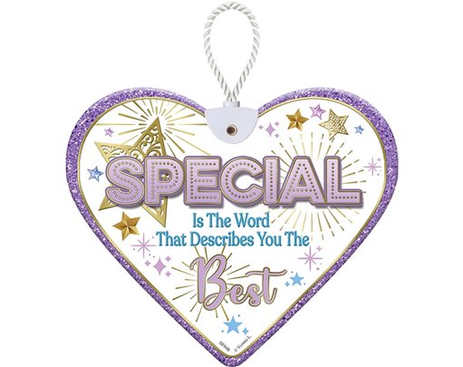 HEARTFELT SPECIAL IS THE WORD CERAMIC HEART