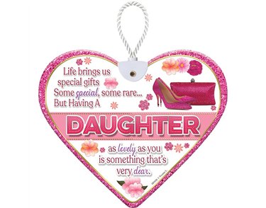 HEARTFELT DAUGHTER CERAMIC HEART
