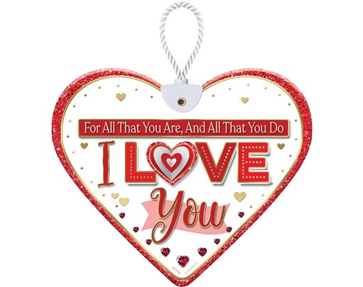 HEARTFELT I LOVE YOU CERAMIC HEART