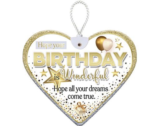 HEARTFELT BIRTHDAY CERAMIC HEART
