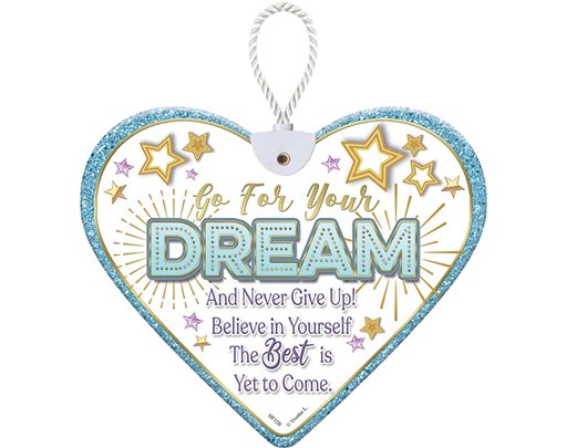 HEARTFELT GO FOR YOUR DREAM CERAMIC HEART