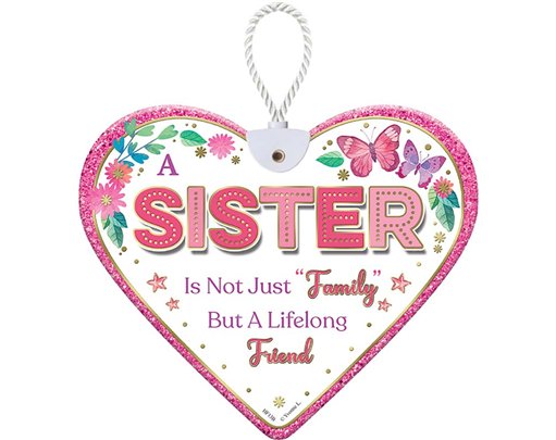 HEARTFELT SISTER CERAMIC HEART