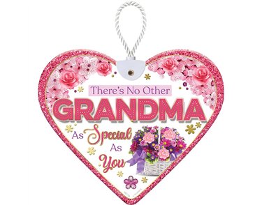 HEARTFELT GRANDMA CERAMIC HEART