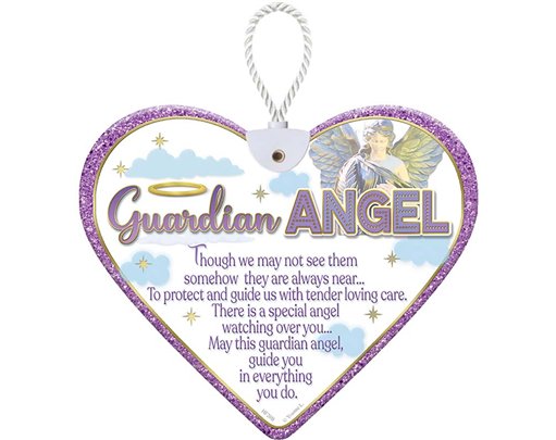 HEARTFELT GUARDIAN ANGEL CERAMIC HEART