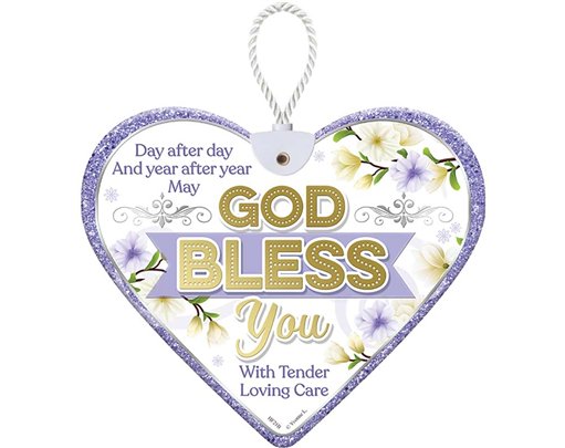 HEARTFELT GOD BLESS YOU CERAMIC HEART