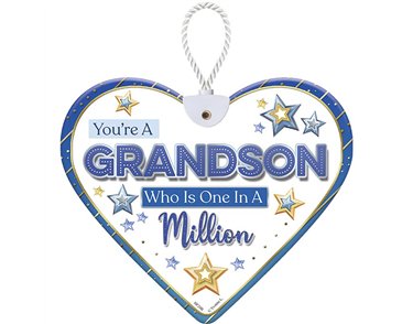 HEARTFELT GRANDSON CERAMIC HEART