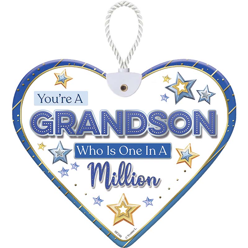 HEARTFELT GRANDSON CERAMIC HEART